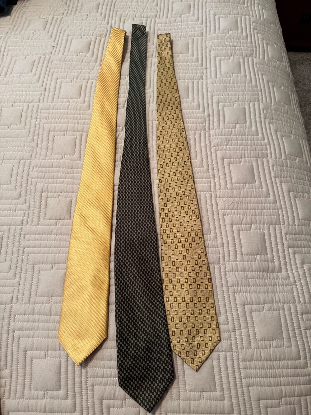 Men's Classic Neckties - Pack of 3. One is limolink, RBM, and Stafford